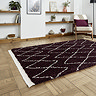 Boho rug on floor image 2