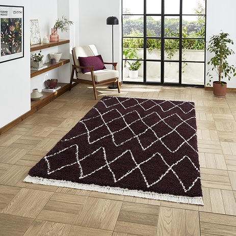 Boho in purple on floor image 1