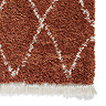 Boho rug in rust close up image 5
