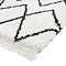 white and black boho rug close up image 7