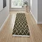 Boho runner green on floor image 1