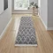 Boho runner in grey on floor image 1