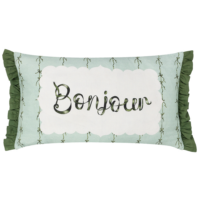 Bonjour Cushion in mint image