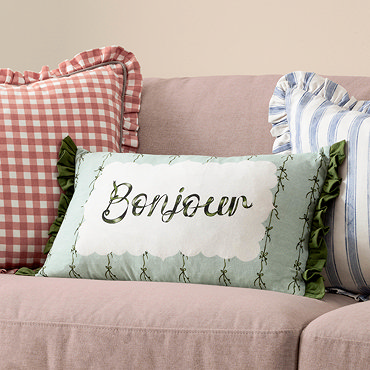 Bonjour Cushion in mint image