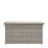 image cut out on white background of rattan storage box