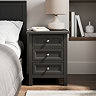 Boston Wooden Bedside Table - Anthracite main image