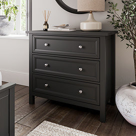 Boston Wooden Chest of Drawers - Anthracite main image