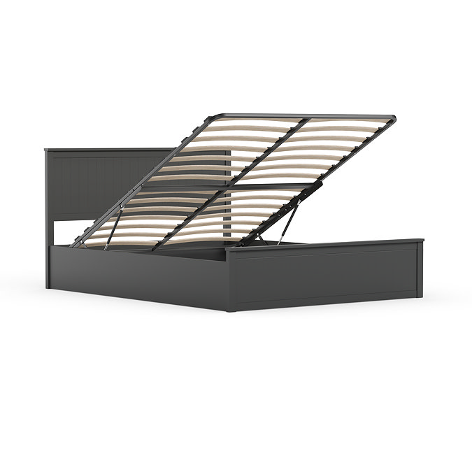 Boston Wooden Ottoman Bed - Anthracite carousel image