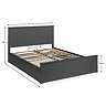 Boston Wooden Ottoman Bed - Anthracite carousel image