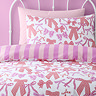 Close up of bows and stripes duvet cover set image 2