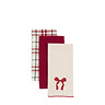 Christmas bows tea towels 1