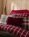 Braemar Berry/Pine Pillows Close up with throw pillow