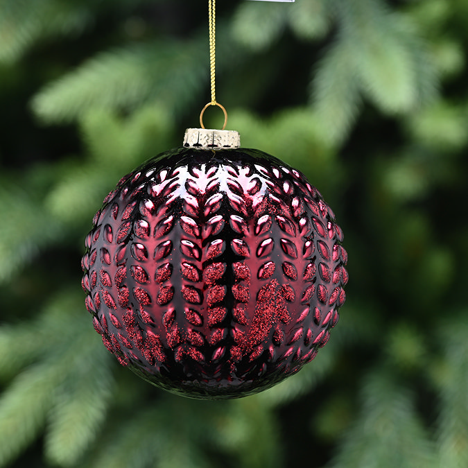 Glass tree ornament