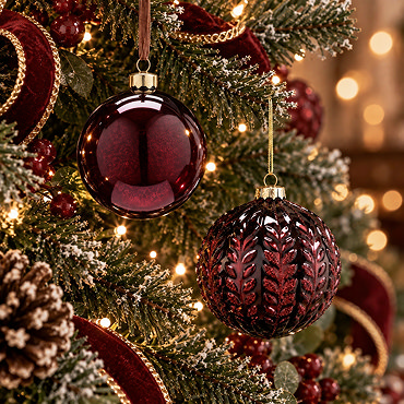 Glass tree ornament