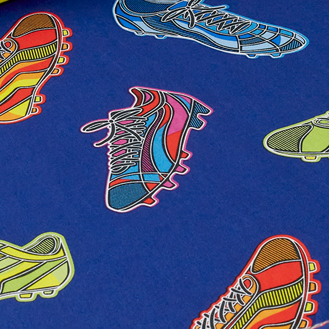 Bright football fitted sheet image 2