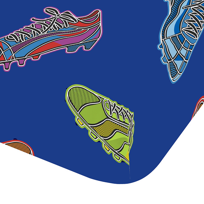 Bright football fitted sheet image 2