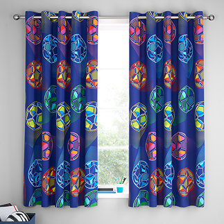 Bright Football Curtains image 1