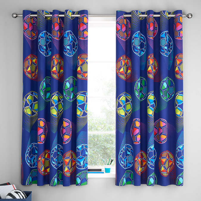 Bright Football Curtains image 1