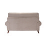 back cut out image of grey stripe 2 seat sofa