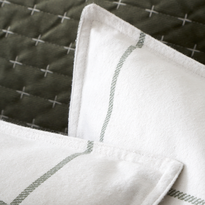 Brushed Regal Check Green Duvet Cover image