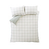 Brushed Regal Check Green Duvet Cover image