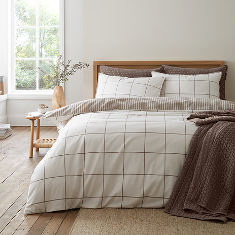Regal Check mole duvet cover set image