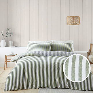Brushed Cotton Striped Green PL Image
