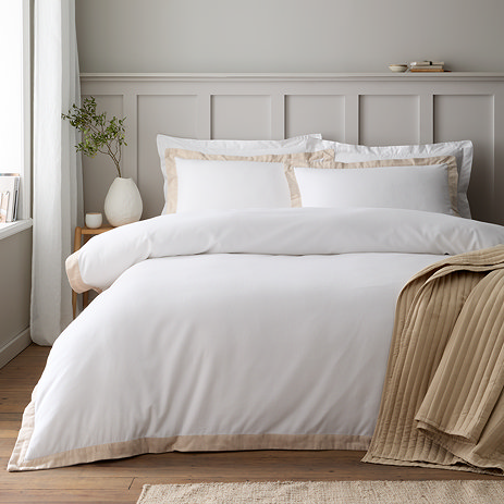 Brushed Tailored Duvet Cover Set image