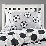 Brushed Football stars duvet cover set on bed image 3