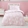 Brushed Hearts Duvet Cover Set on bed image 1