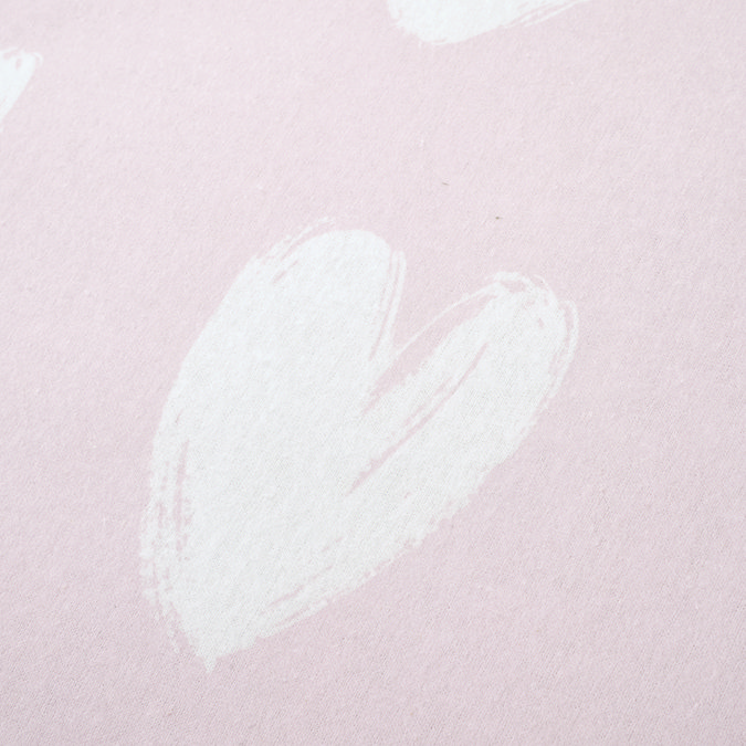 brushed hearts fitted sheet image 1