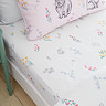 Bunny tails and ditsy flowers fitted sheet image