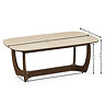 dimensions cut out image of stone rectangular coffee table