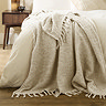 Candar Textured Boucle Throw - Ecru main image