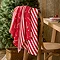 Tablecloths CAndy CAne on back of chair
