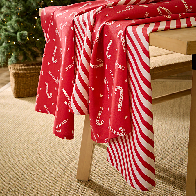 CAndy Cane Table Cloth