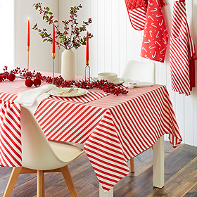 candy cane Table cloth