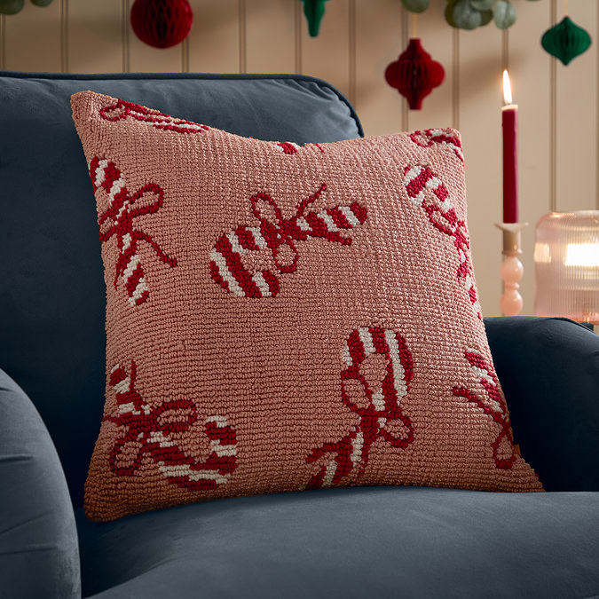 Candy Cane Cushion Image 1