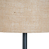 Cannon Table Lamp with Hessian Shade close up