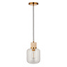 Caspian 1 pendant light natural travertine