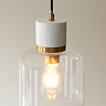 Caspian 1 pendant light Volokas marble