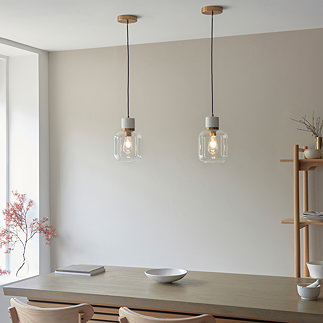 Caspian 1 pendant light Volokas marble