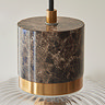 Caspian ribbed 1 pendant light