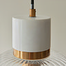 Caspian ribbed 1 pendant light