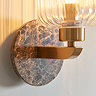 Caspian ribbed wall light 