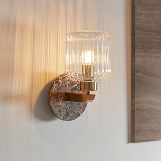Caspian ribbed wall light