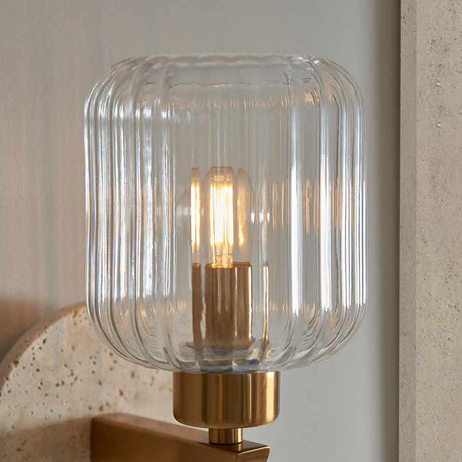 Caspian Ribbed Wall Light