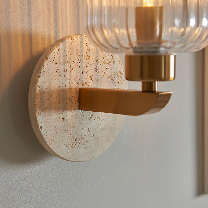 Caspian Ribbed Wall Light