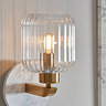 Caspian ribbed wall light
