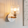 Caspian ribbed wall light